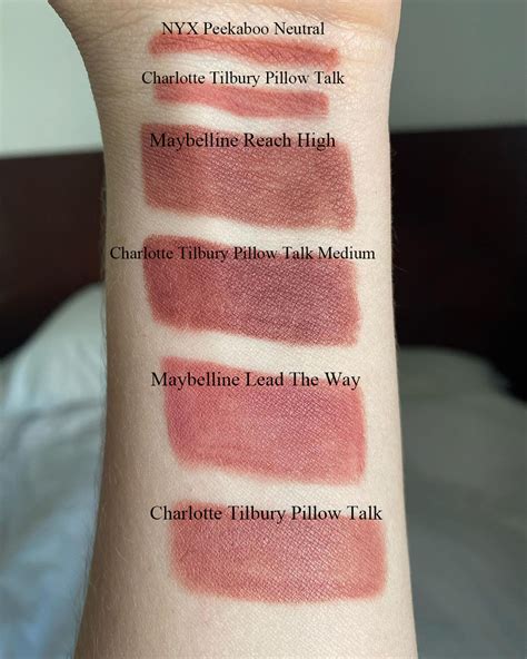 charlotte tilbury pillow talk dupe maybelline